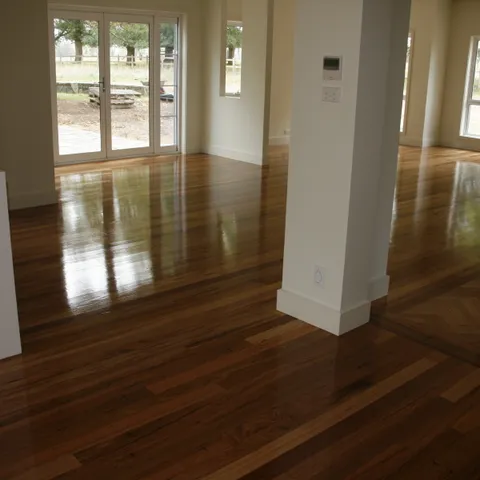 Restored wormy chestnut timber flooring, detail 4